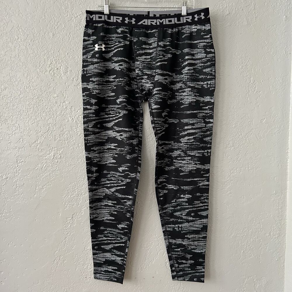 UA ColdGear Compression Leggings Mens 3XL Black Athletic Base Layer Fitted